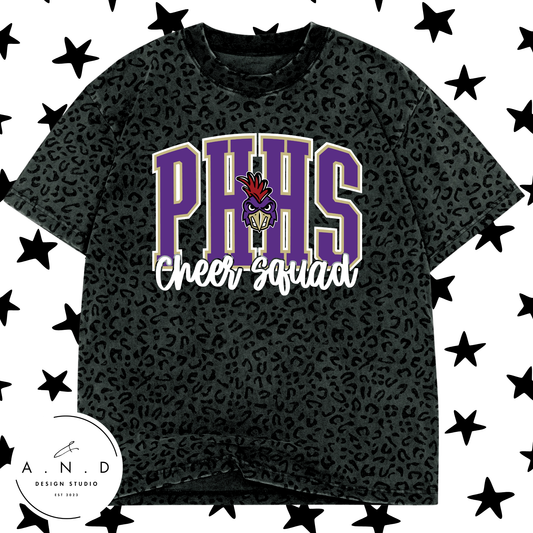 Roosters Cheer Vintage Grey Camo/Vintage Black Leopard