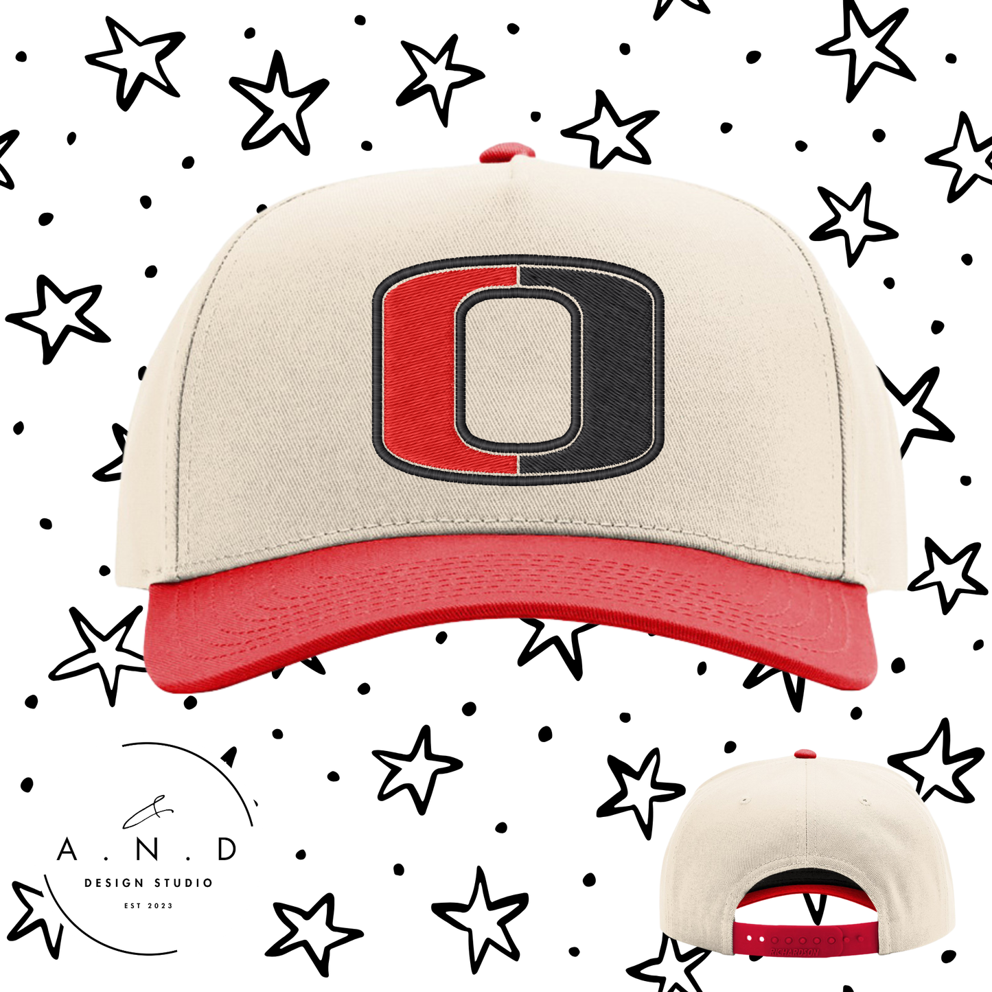 Odessa Embroidery Full Fabric Hat
