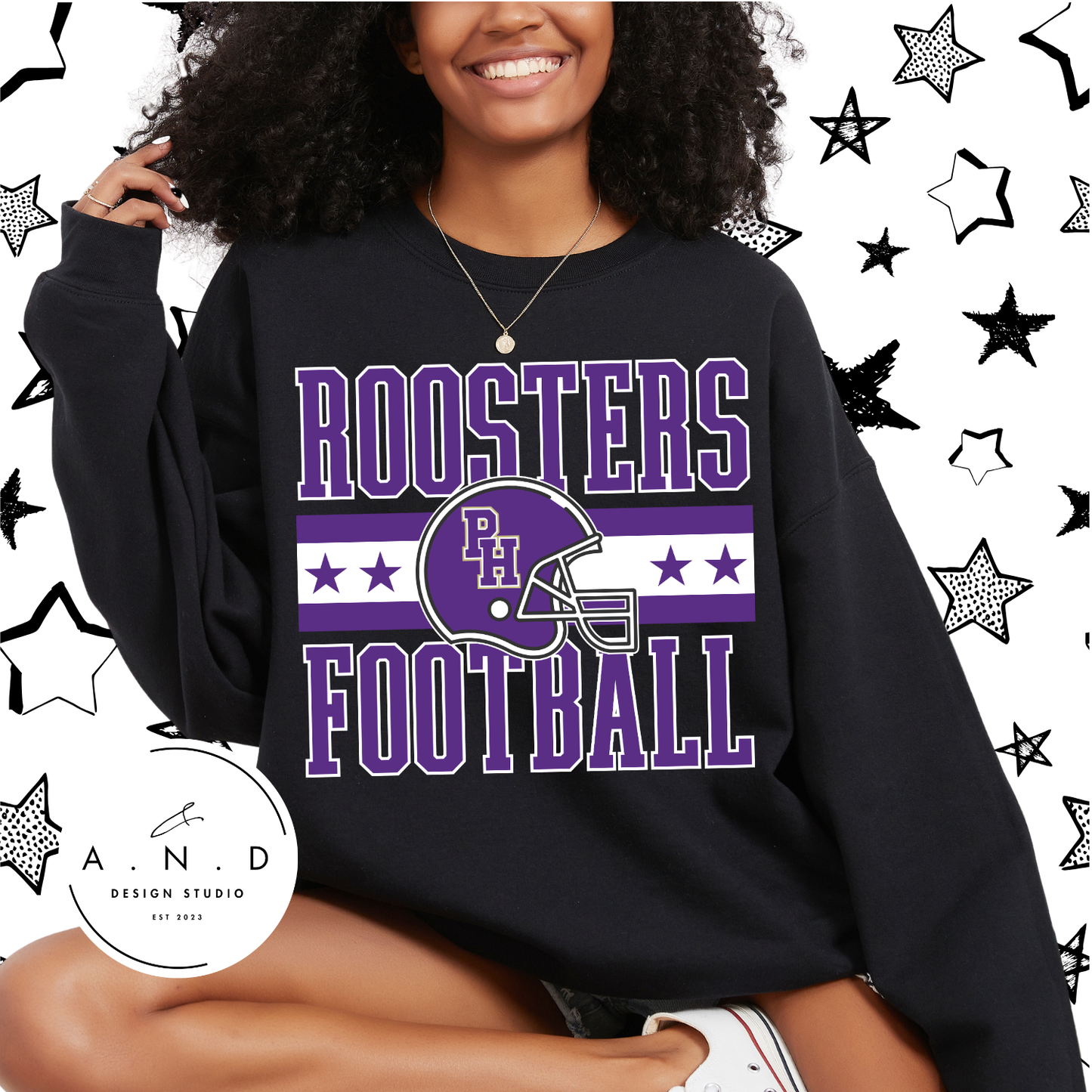 Rooster Football Helmet