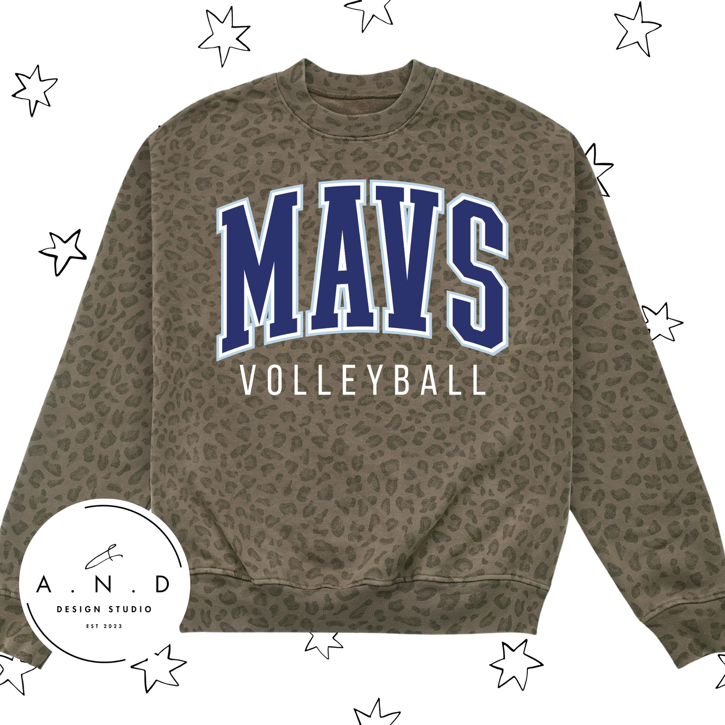 MAVS Volleyball Club Vintage Leopard