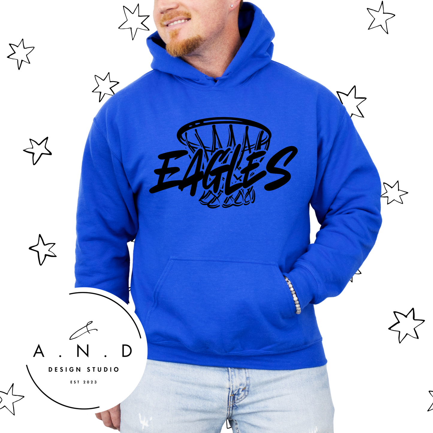 Eagles Basketball Hoop