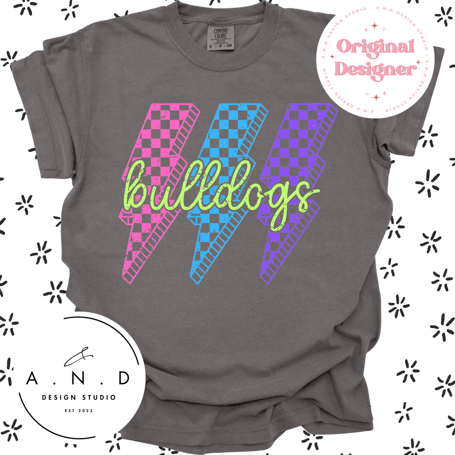 Mascot Neon Lightning  Bolt