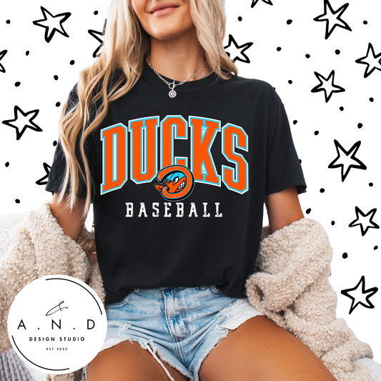 Ducks Baseball Stacked