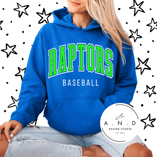 Raptors Baseball- Stacked