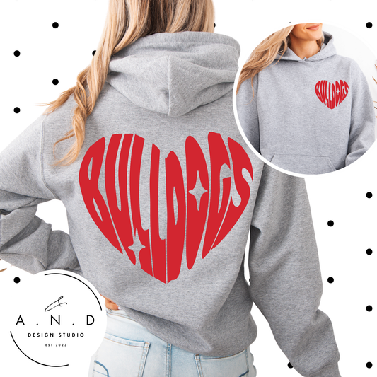 Bulldogs Heart Sweat Set