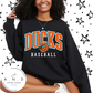 Ducks Baseball Stacked