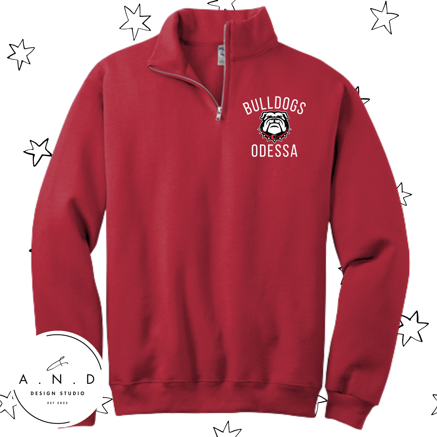 Odessa Bulldogs - Fleece Quarter Zip