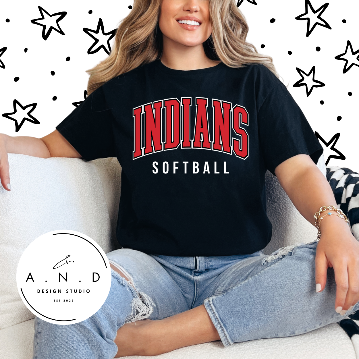 INDIANS softball stacked