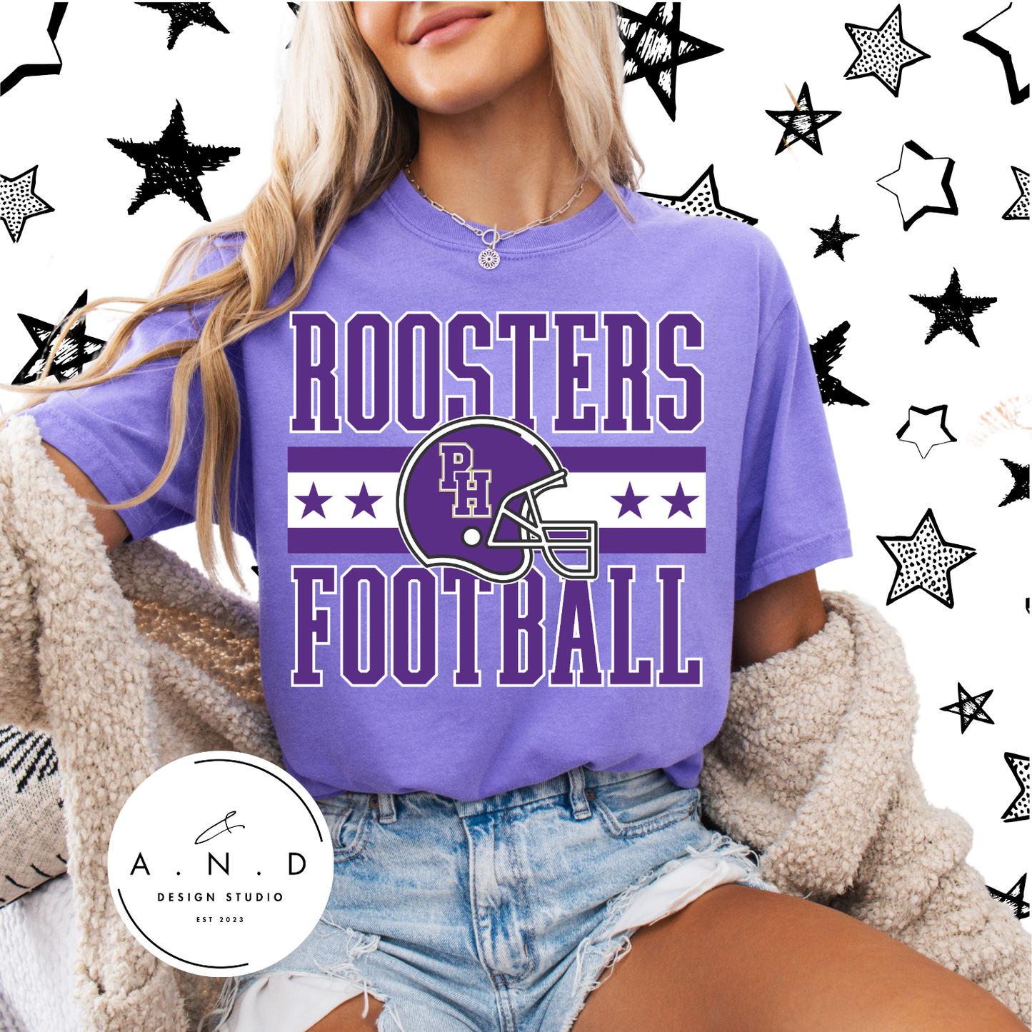 Rooster Football Helmet