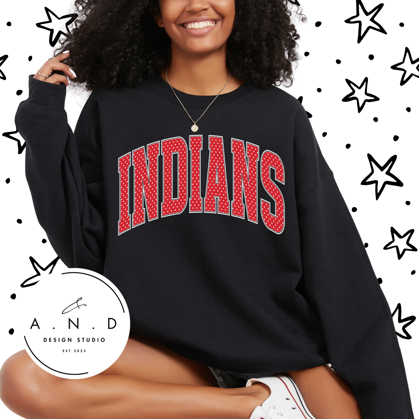 Indians Polka Dot
