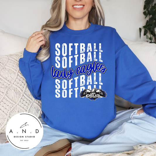 Lady Eagles Wavy- Sweatshirts