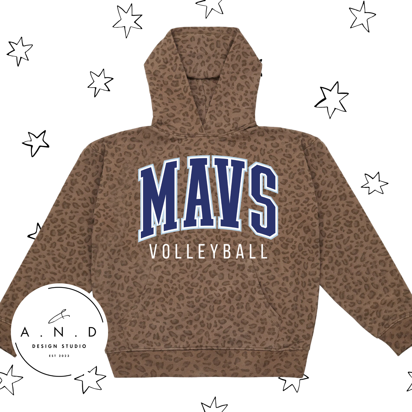 MAVS Volleyball Club Vintage Leopard