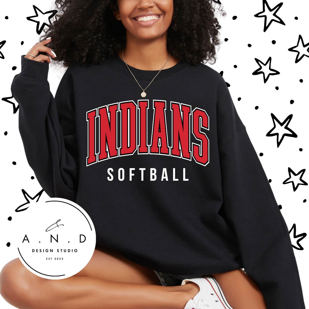 INDIANS softball stacked