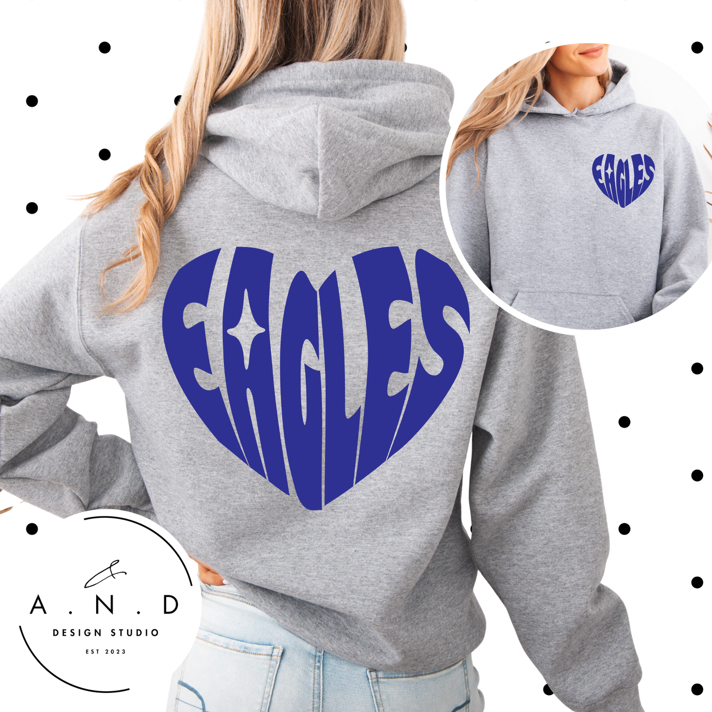 Eagles Heart Sweat Set
