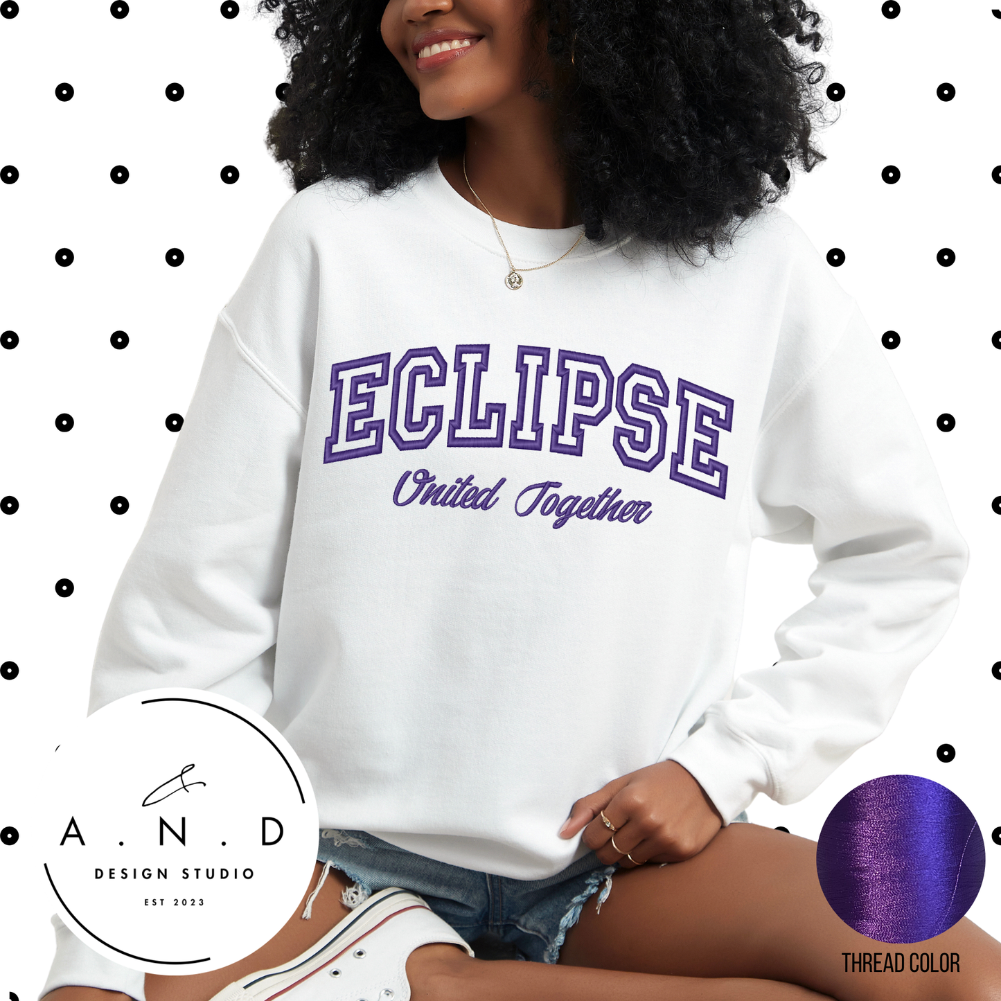 Eclipse Embroidery Sweatshirts