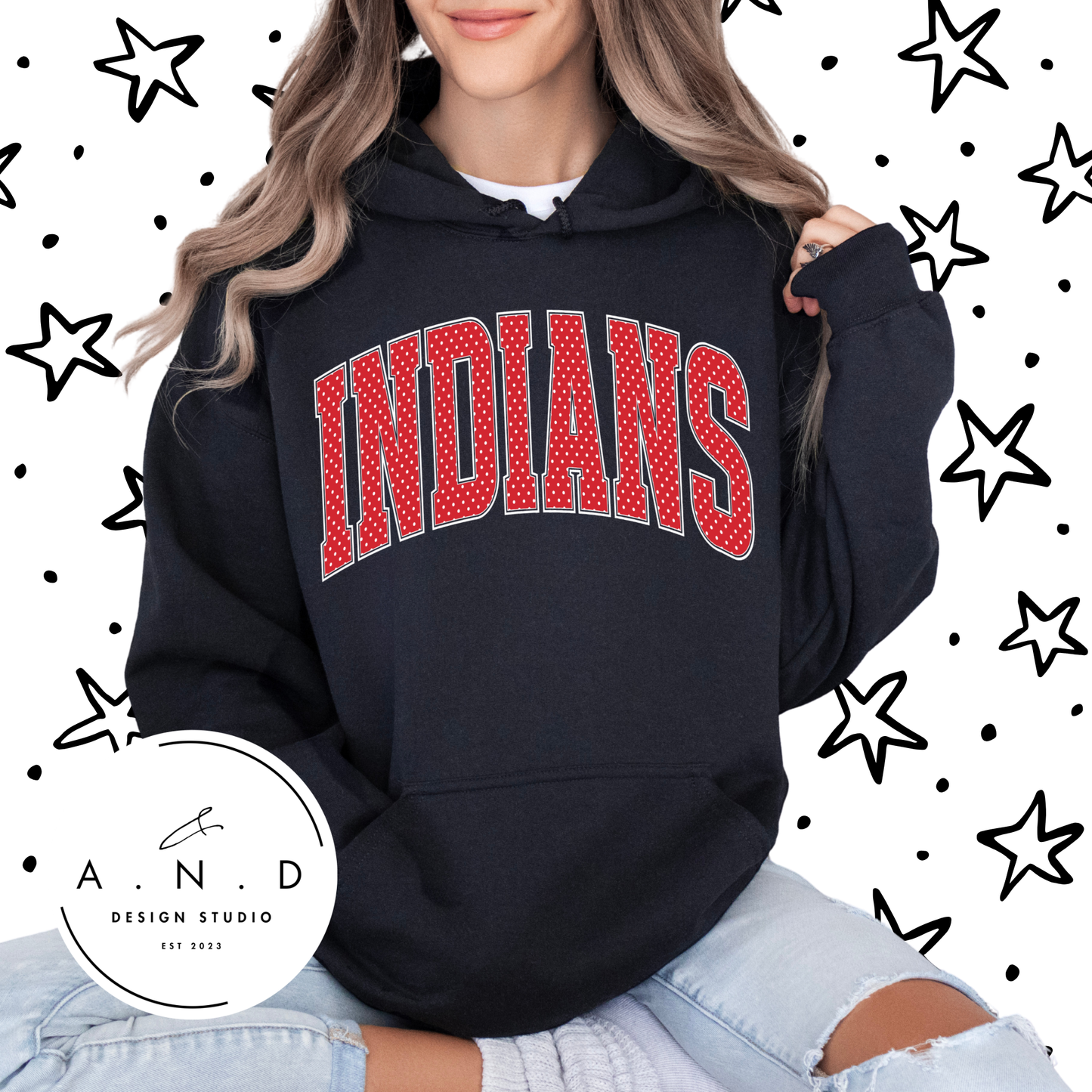 Indians Polka Dot