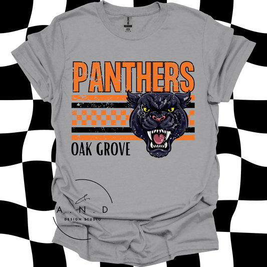 Panthers Checkered Distressed