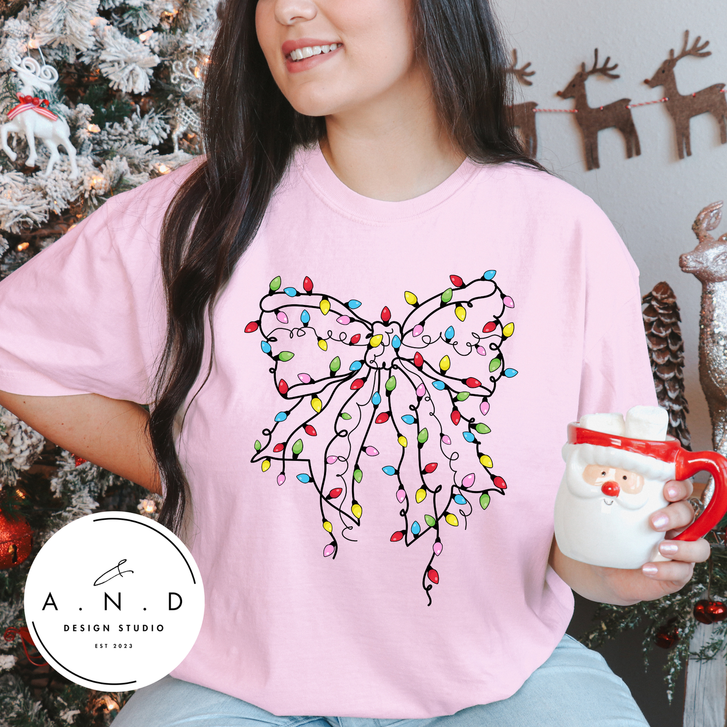 Christmas Lights Bow