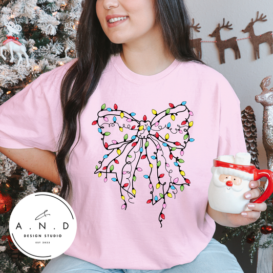 Christmas Lights Bow