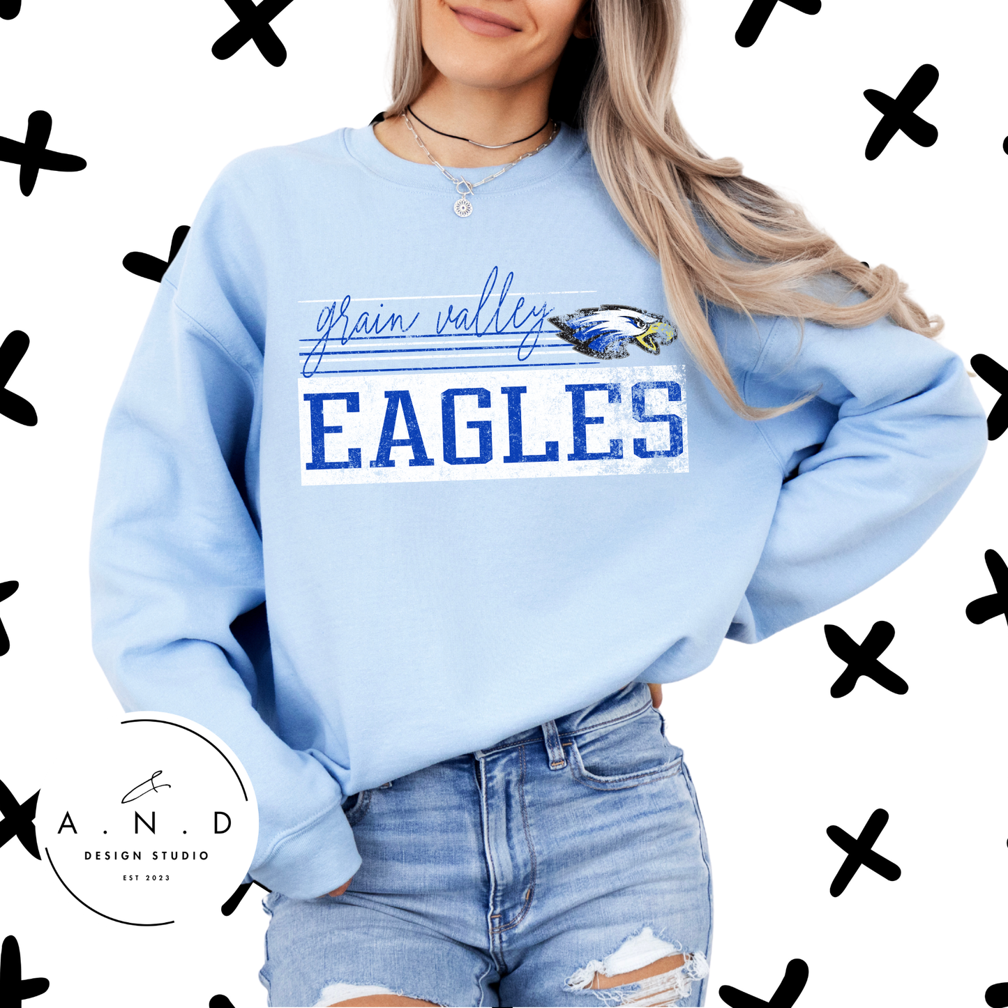 Gain Valley Eagles Distressed