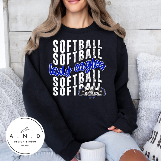 Lady Eagles Wavy- Sweatshirts