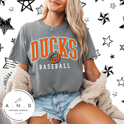 Ducks Baseball Stacked