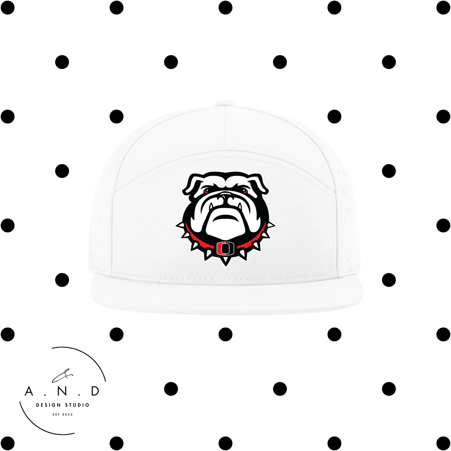 Odessa Embroidery 7 Panel Hat