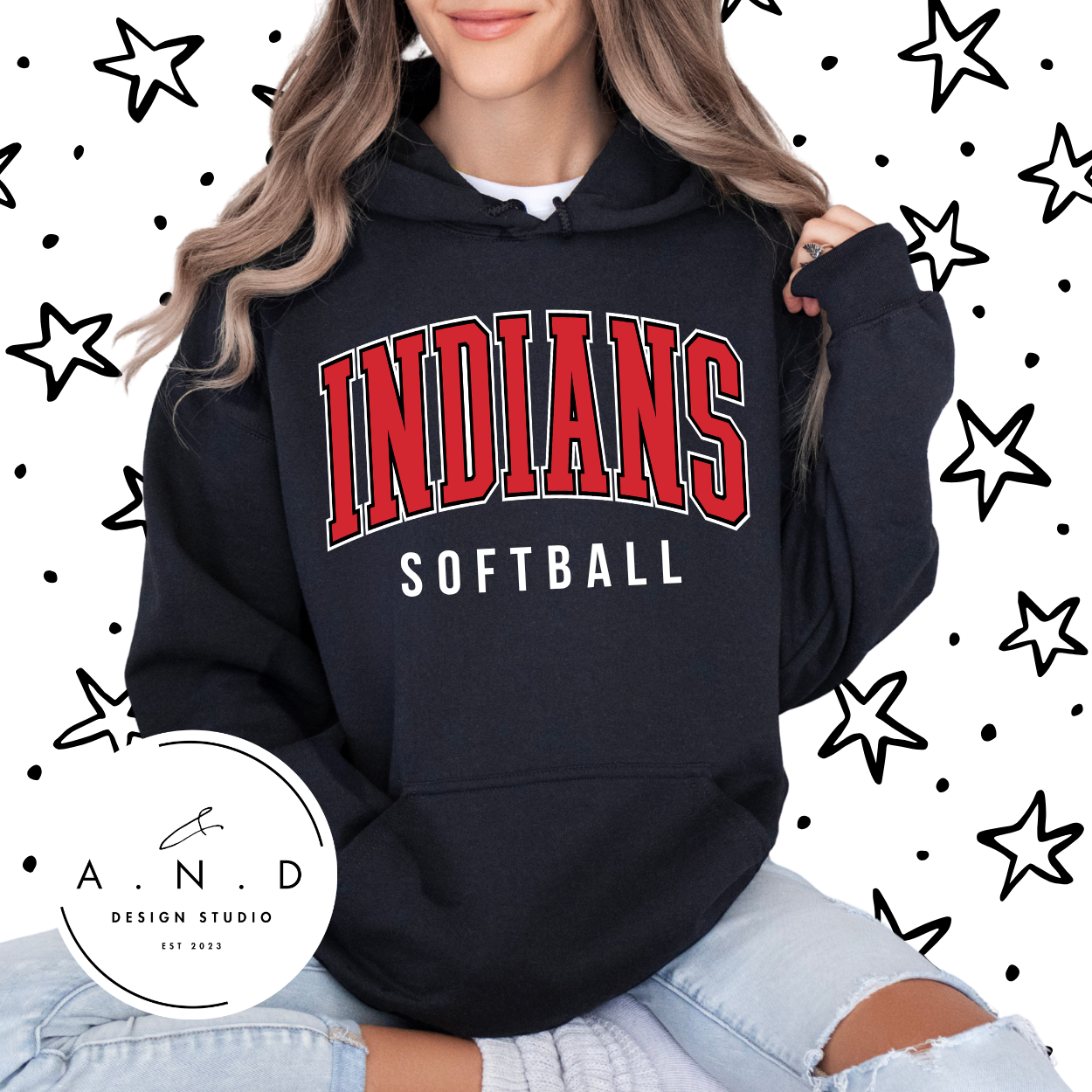 INDIANS softball stacked