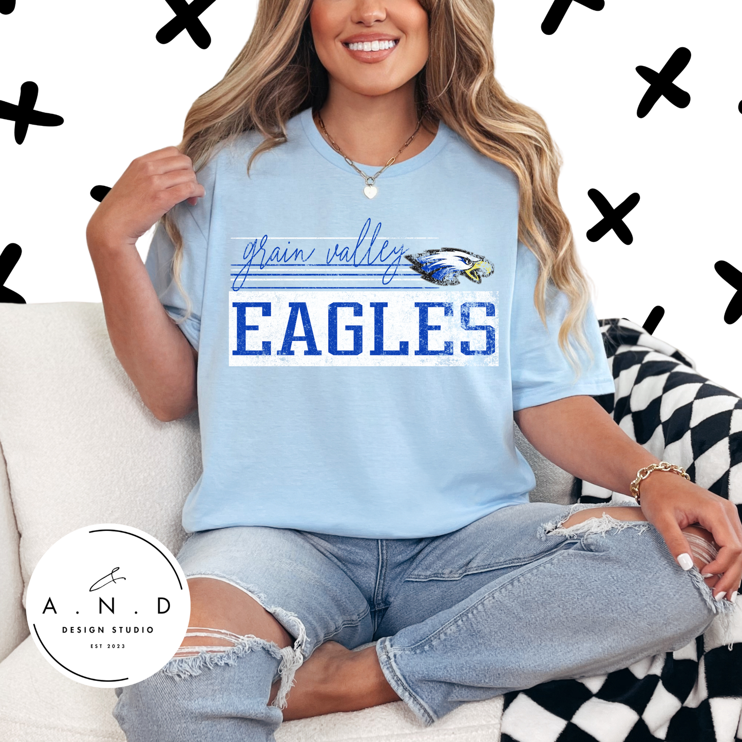 Gain Valley Eagles Distressed