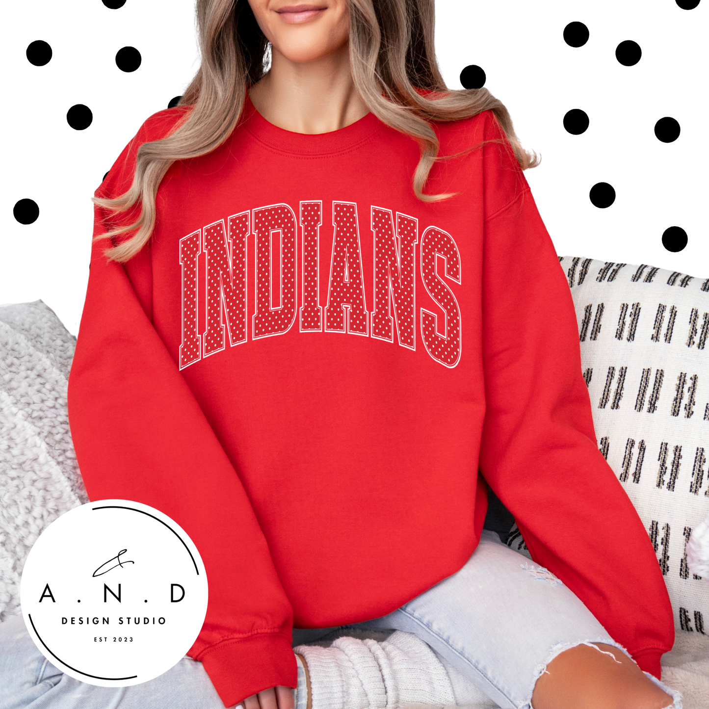 Indians Polka Dot