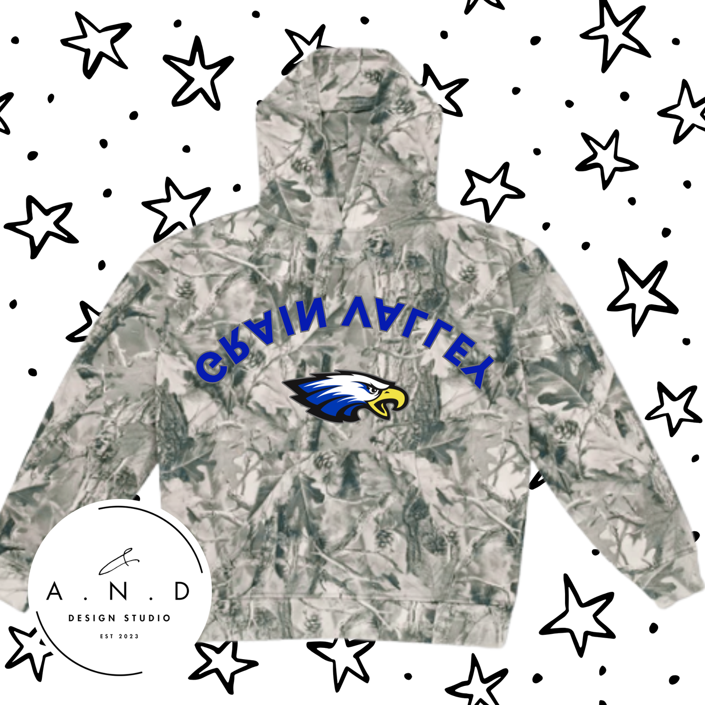 Grain Valley Upside Down Grey Camo/Black Leopard