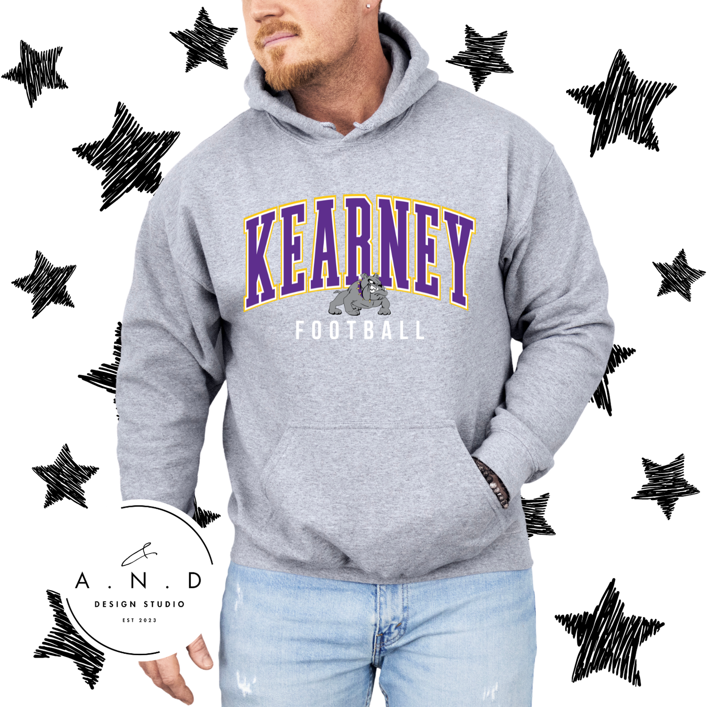 Kearney Bulldogs Football Stacked