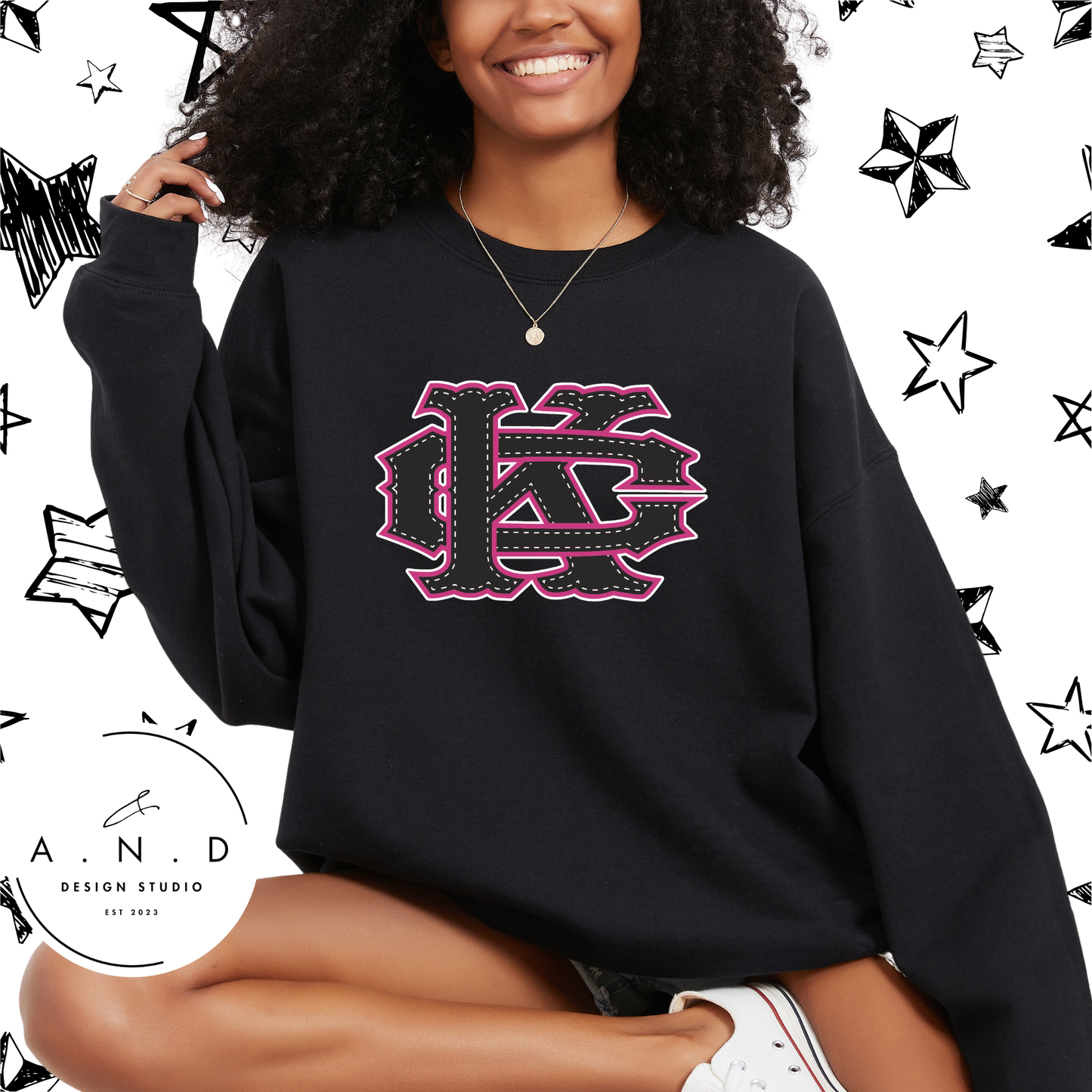 KC- pink/black