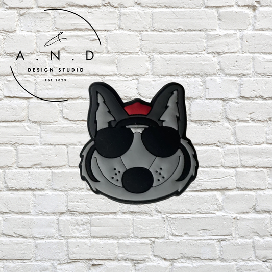 KC Wolf Shoe Charm