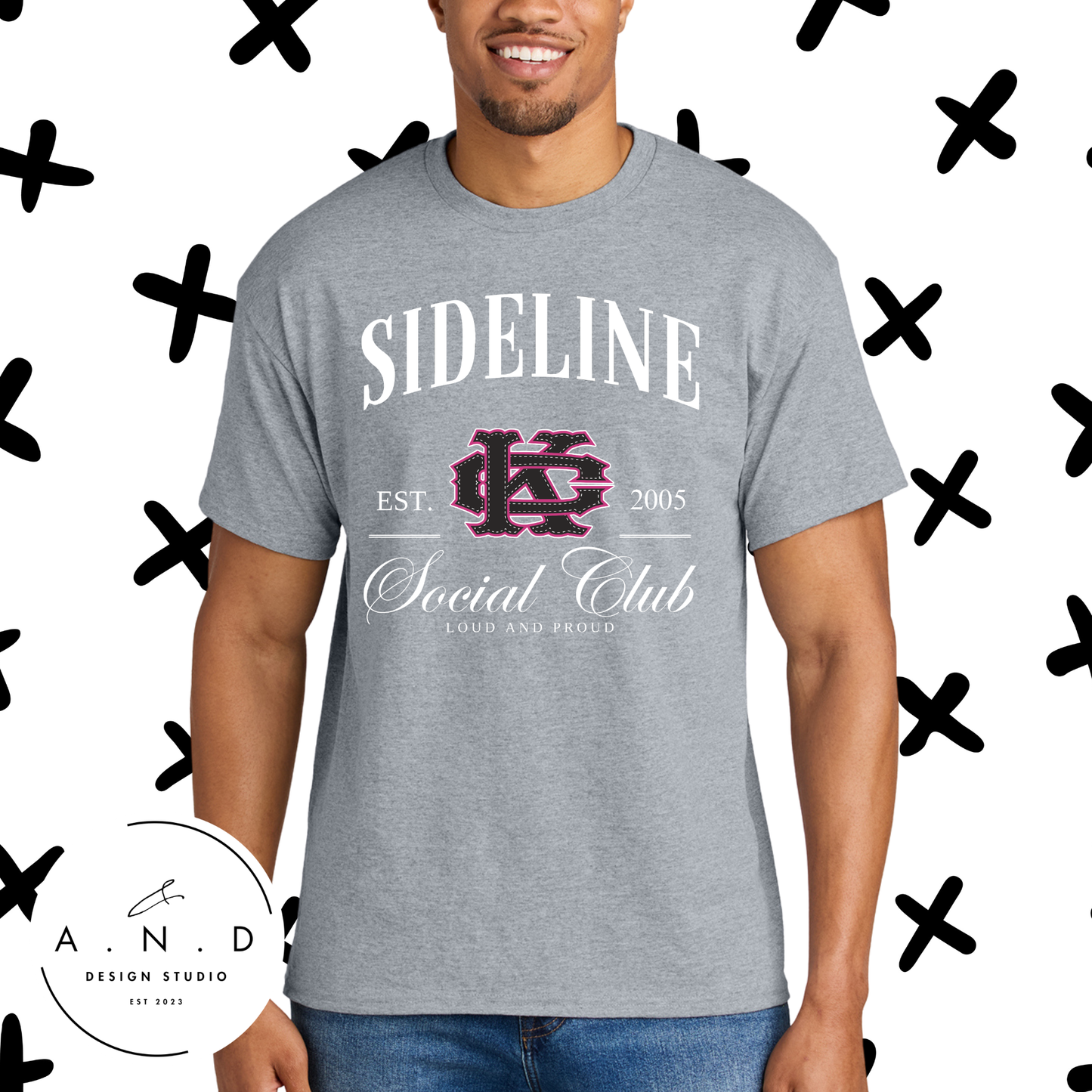 Sideline Social Club- KC Express- pink/black