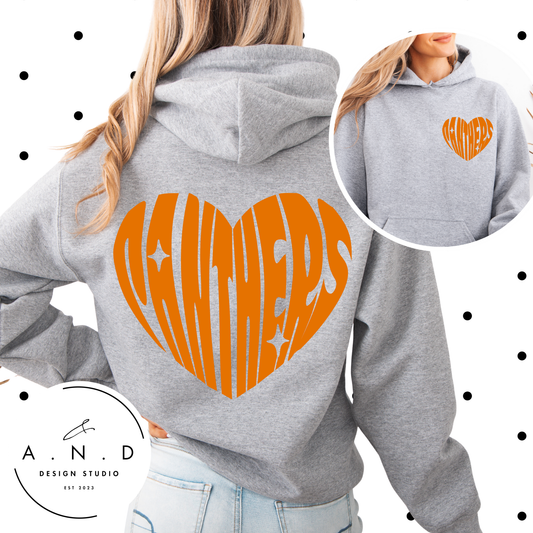 Panthers Heart Sweat Set