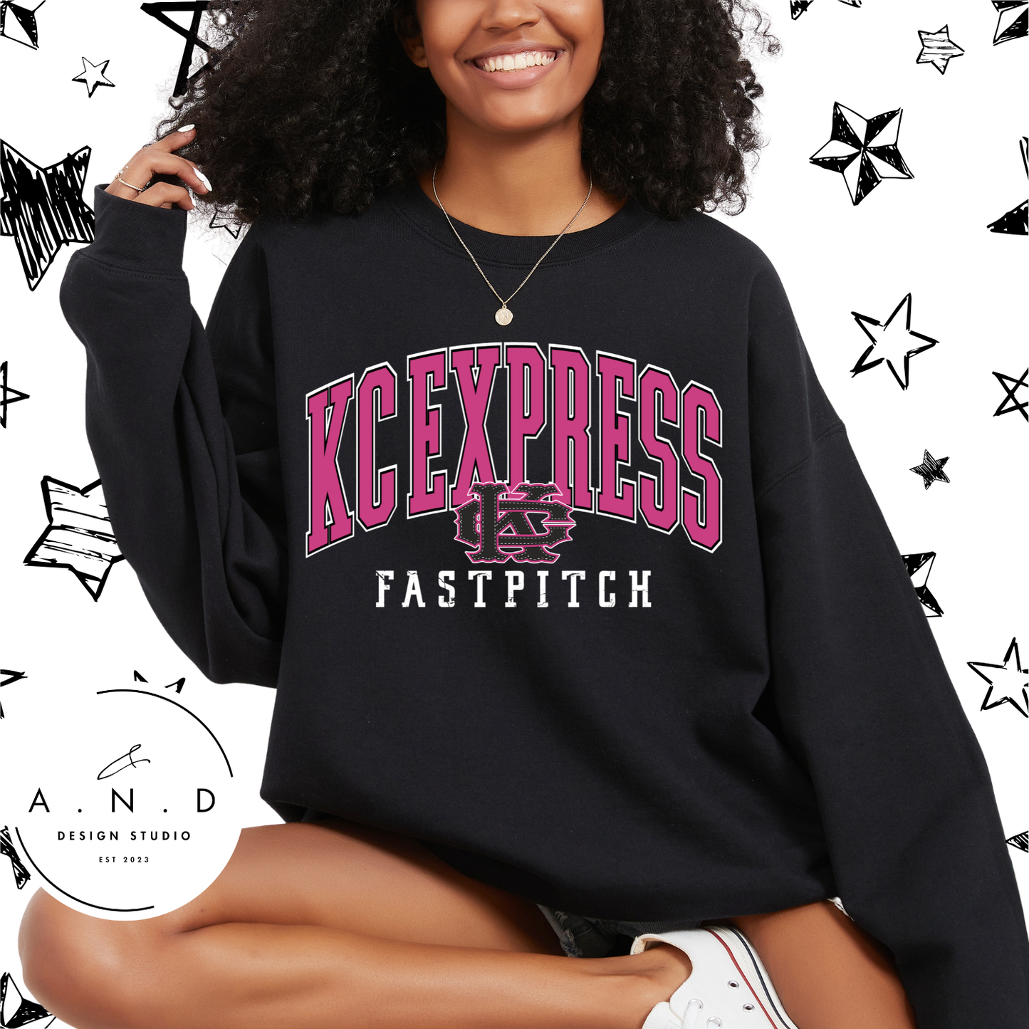 KC Express Fastpitch- pink/black