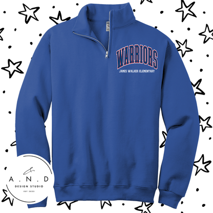 Warriors - Fleece Quarter Zip
