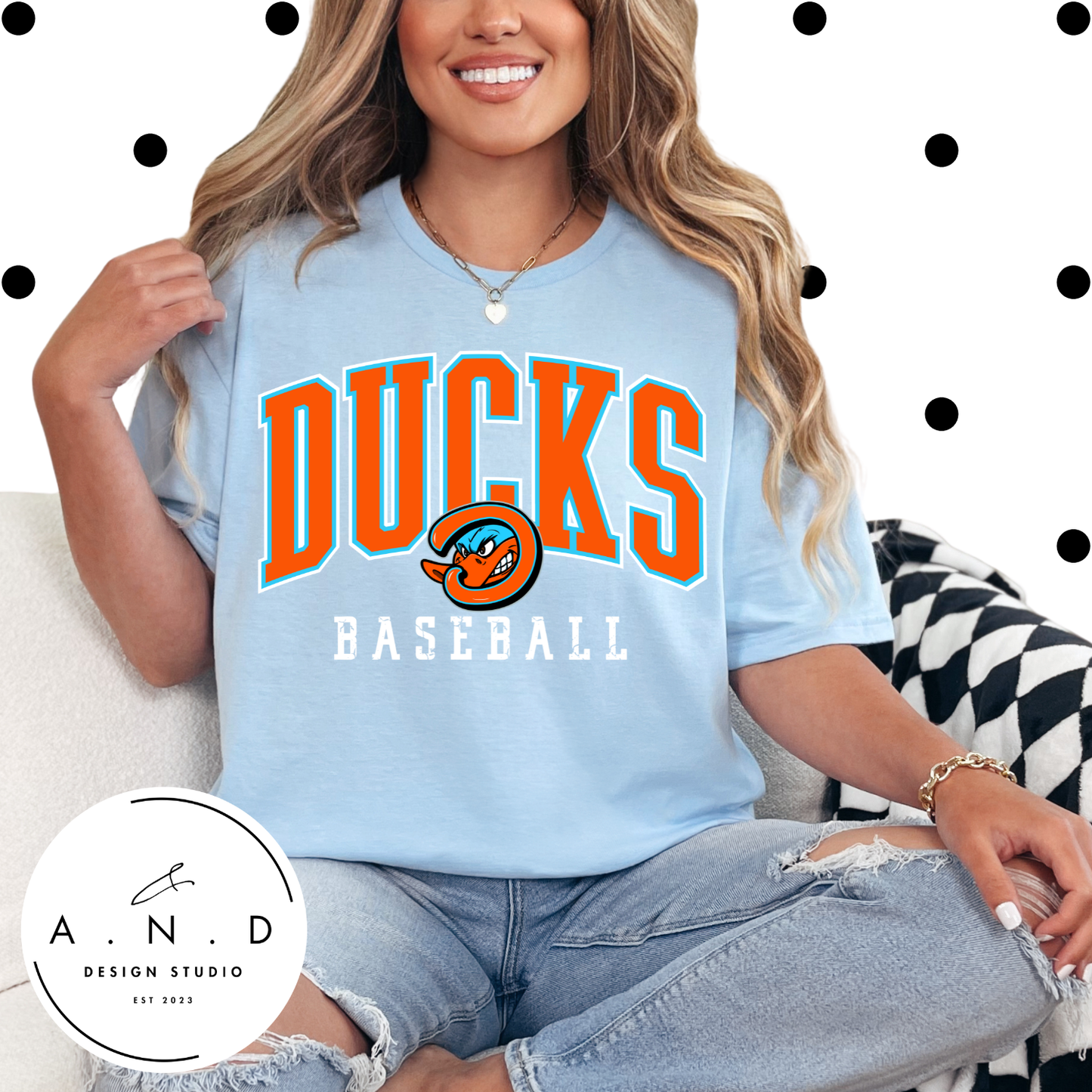 Ducks Baseball Stacked
