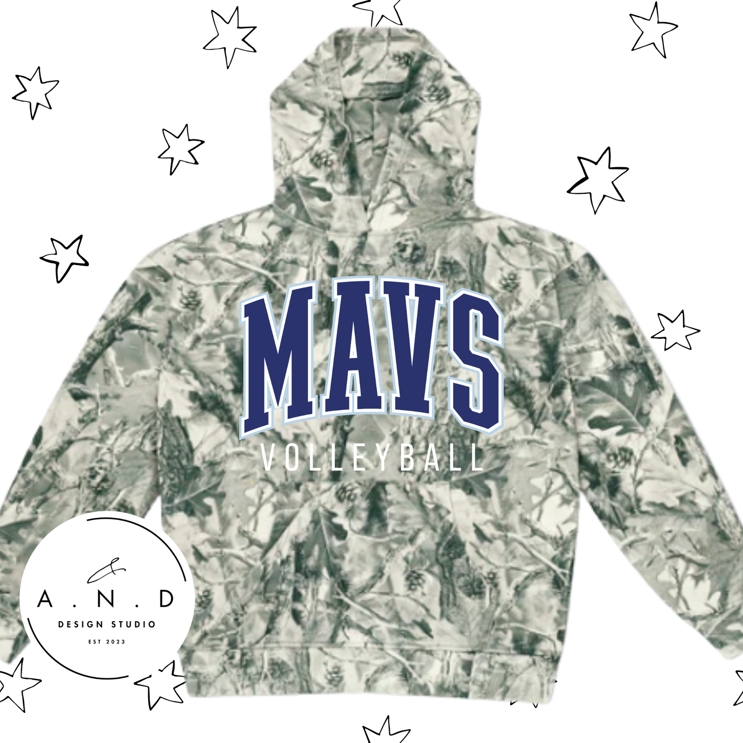 MAVS Volleyball Club Vintage Camo