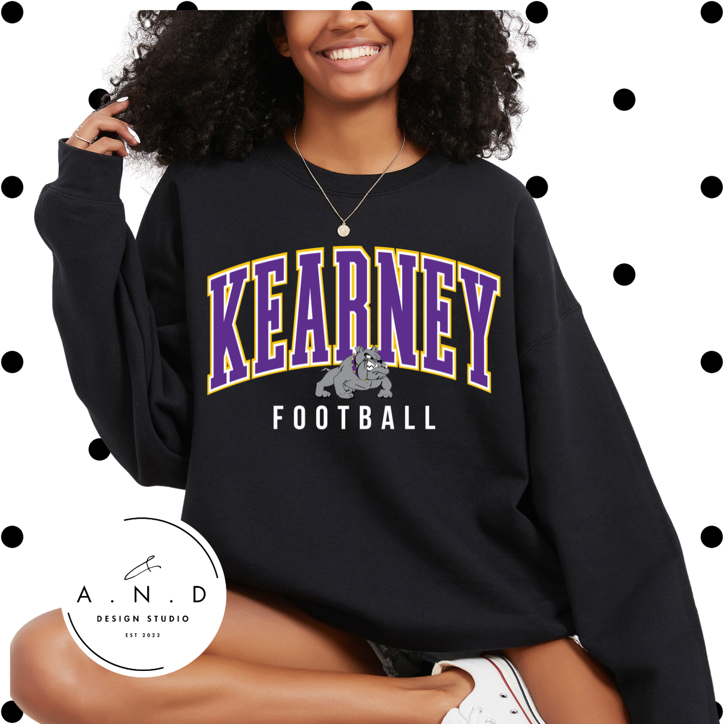 Kearney Bulldogs Football Stacked