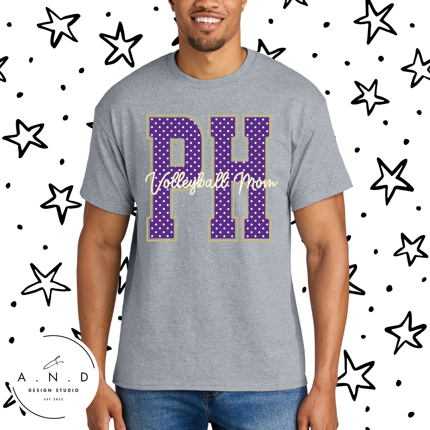 PH Polka Dots- Volleyball Mom