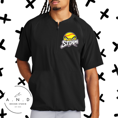 Storm Softball- 1/2 Zip Short Sleeve Jacket