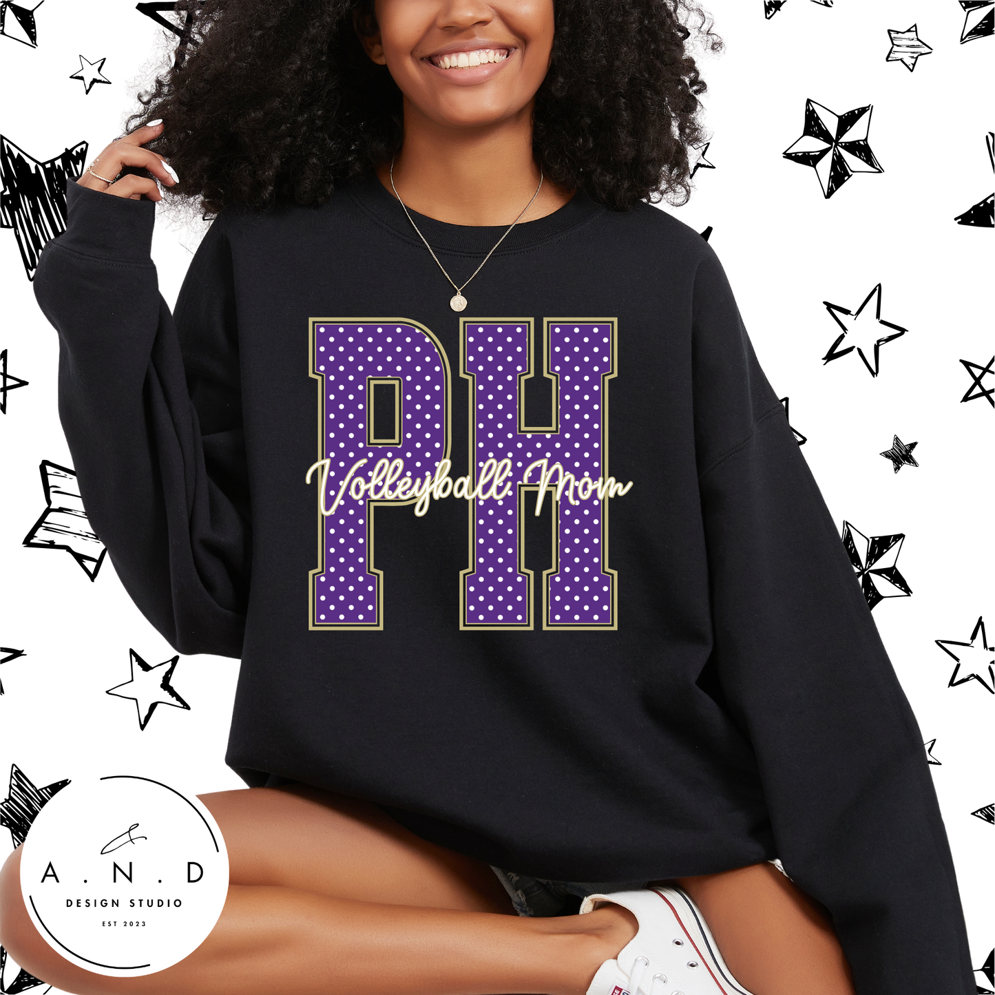 PH Polka Dots- Volleyball Mom