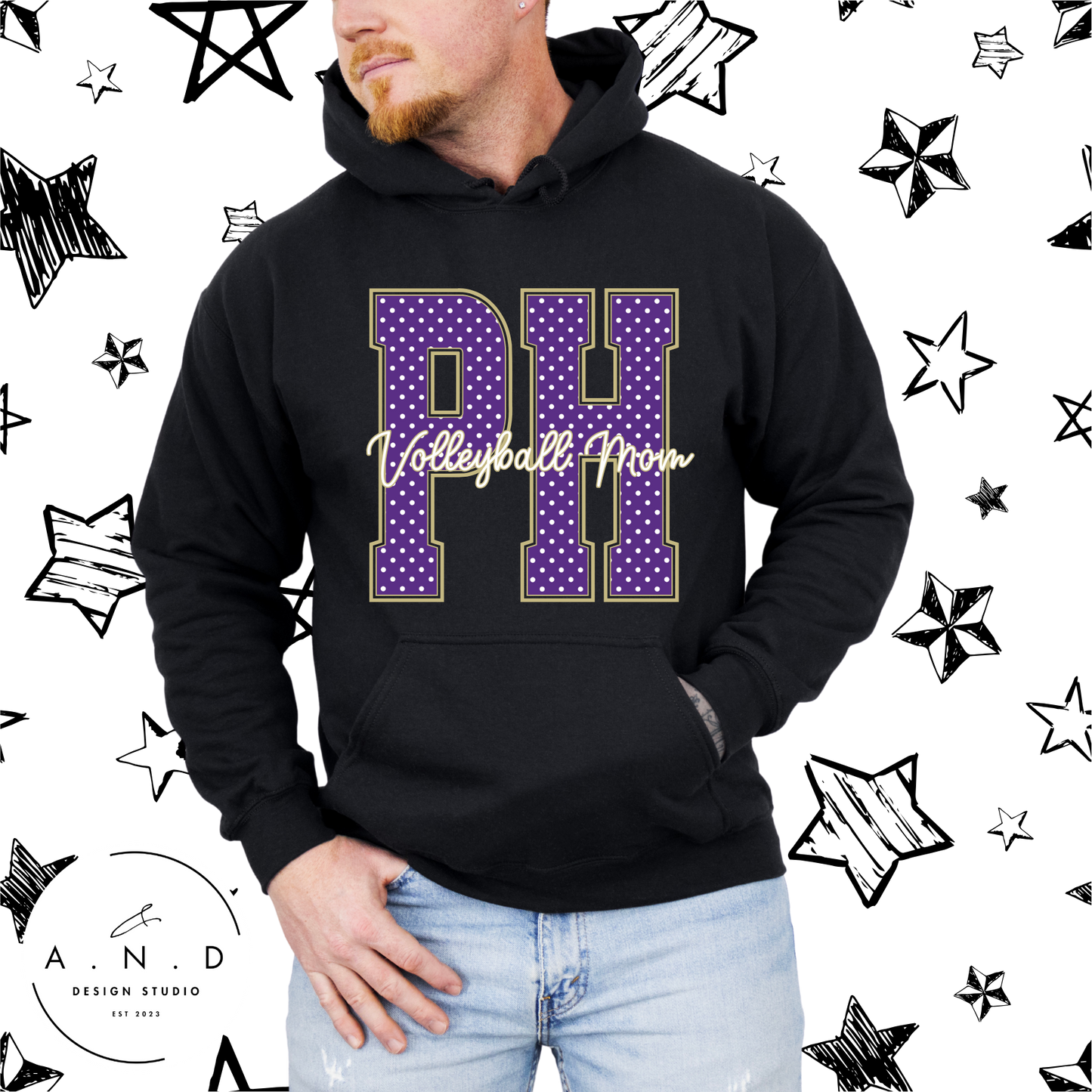 PH Polka Dots- Volleyball Mom