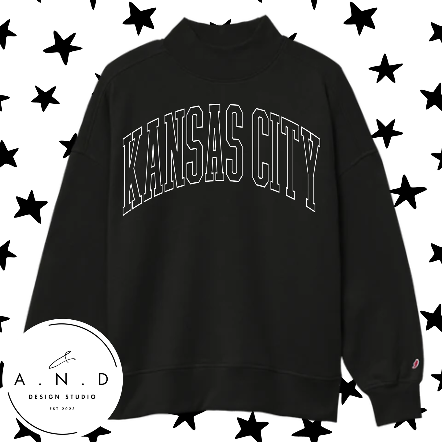 Kansas City Mock Neck Sweatshirt