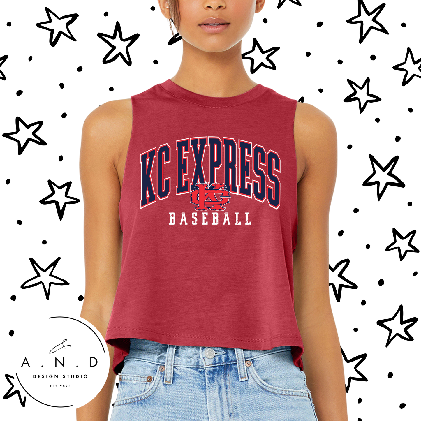 KC Express Baseball Tank Tops