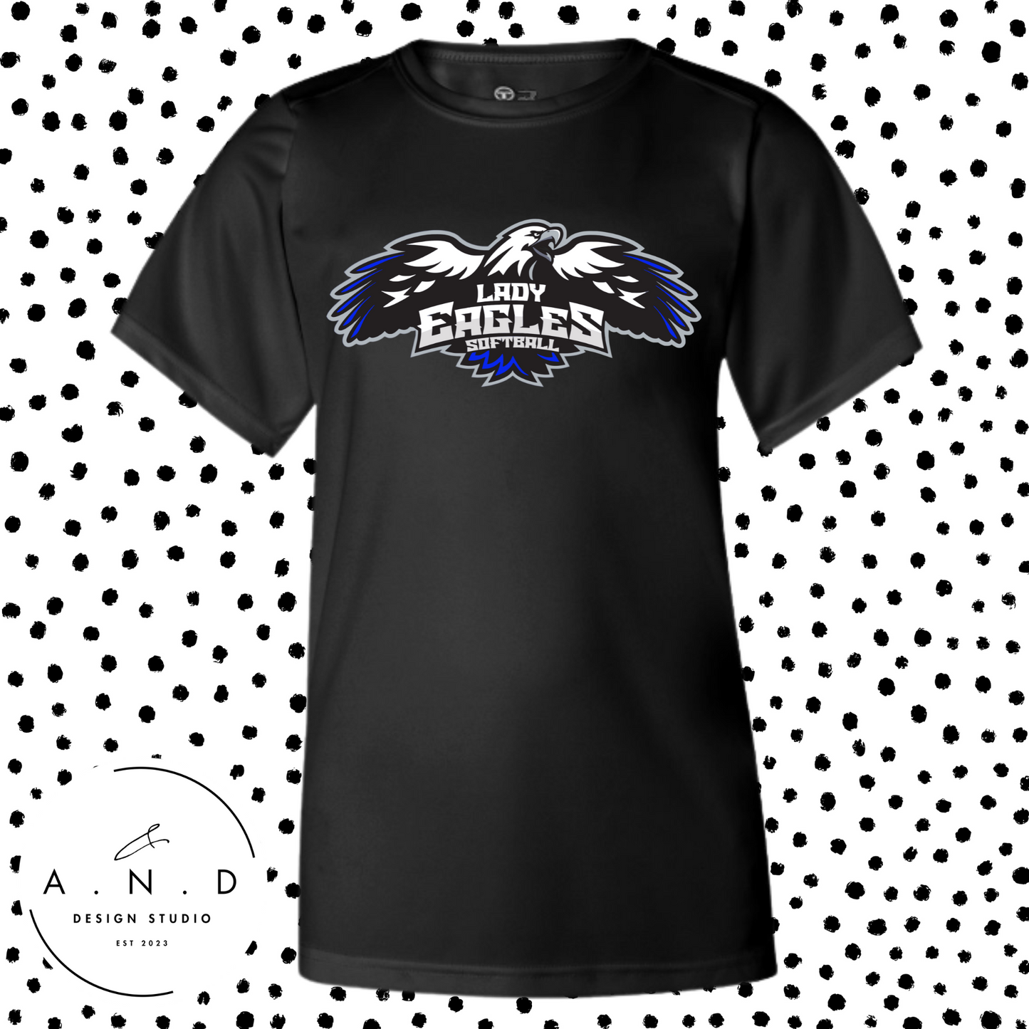 Lady Eagles Logo- Performance T-Shirts