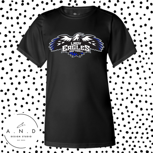 Lady Eagles Logo- Performance T-Shirts