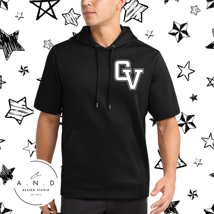 GV Eagles Fleece Short Sleeve Hooded Pullover